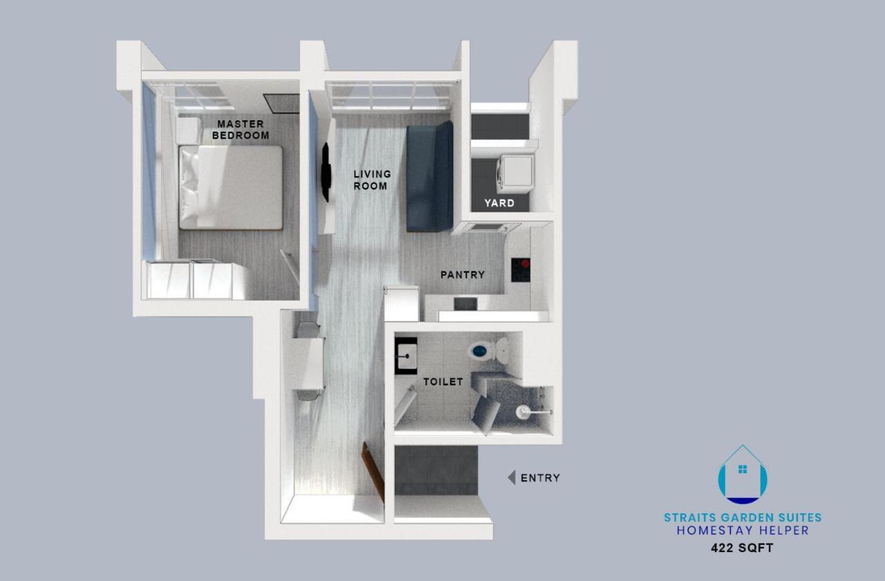 Straits Garden Suites By The Homestay Helper George Town Dış mekan fotoğraf
