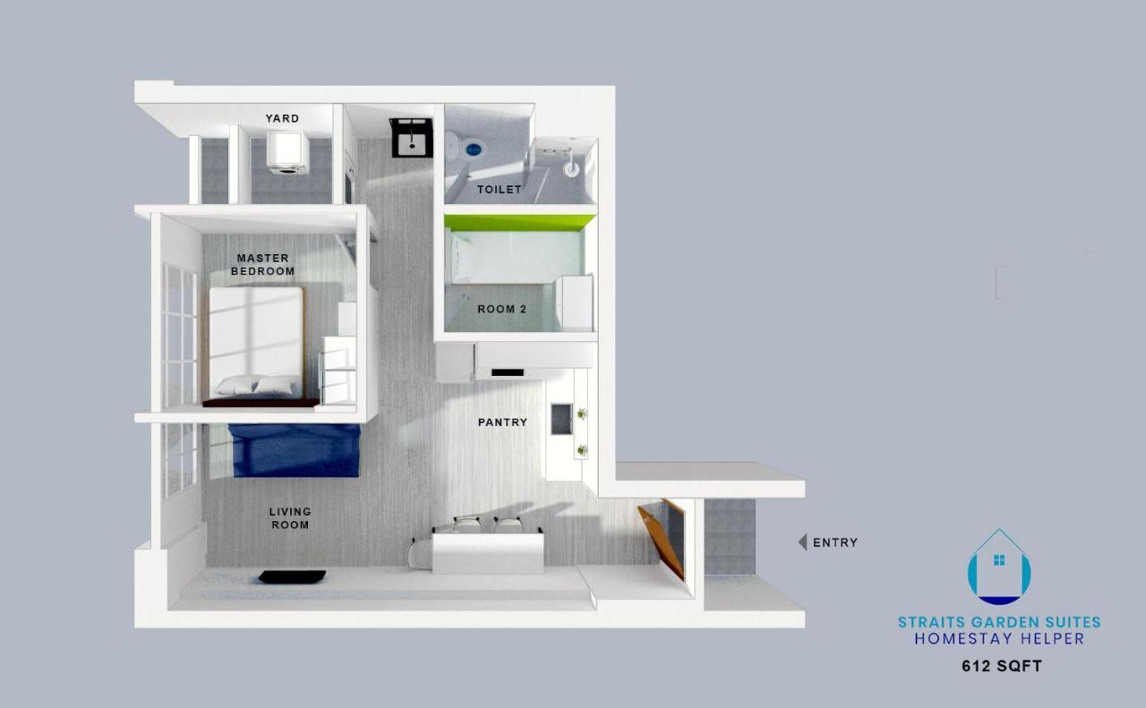 Straits Garden Suites By The Homestay Helper George Town Dış mekan fotoğraf
