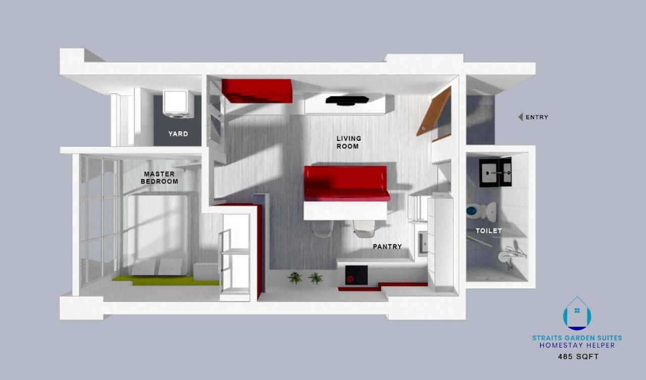 Straits Garden Suites By The Homestay Helper George Town Dış mekan fotoğraf